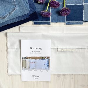 Baskit off-white till kuddfodral 35x55